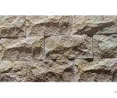 Cement Material Artificial Culture Stone Rustic Brown Color With Elegant Surface