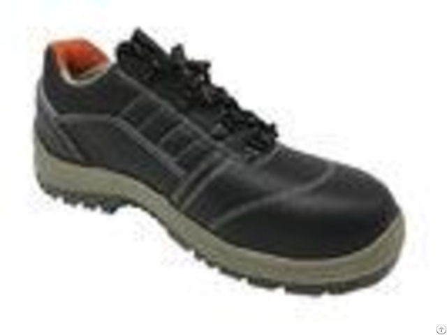 Artificial Leather Slip Resistant Safety Shoes High Stability Size Custom For Executive