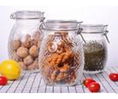 Owl Shape Tea Glass Jar Container Silicon Stainless Steel Lock Transparent