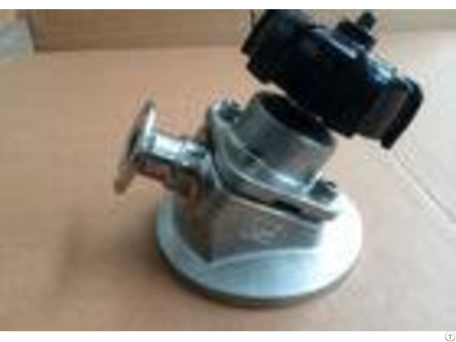 Aseptic Sanitary Diaphragm Valves Tri Clamp Tank Bottom Valve With Low Turbulence