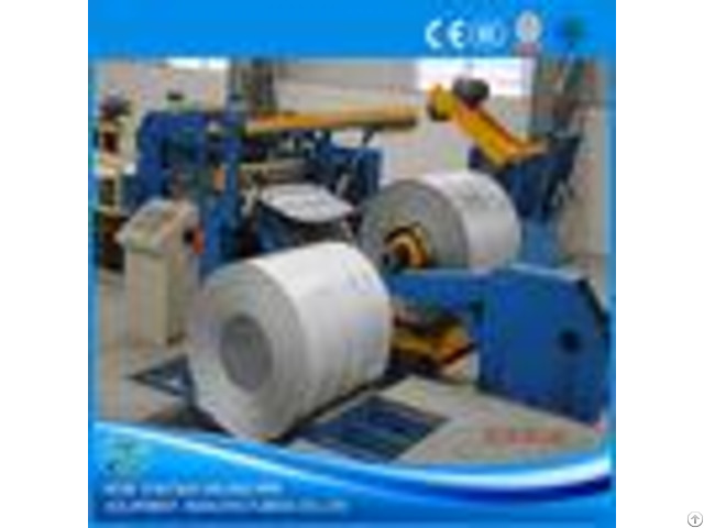 Galvanised Steel Sheet Slitter Cutter Machine With Circular Knife Blade Plc Control