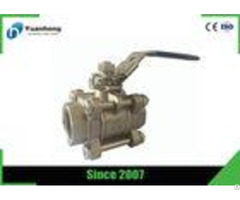 Ss316 Bsp Threaded Flow Control Stainless Steel Ball Valve 3pc