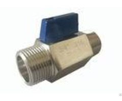 Mini Ball Valve Chrome Plated Pn63 Male Thread Stainless Steel Material