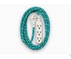 Office Home Green Cotton Braided Sleeving Protecting Wiring Harness
