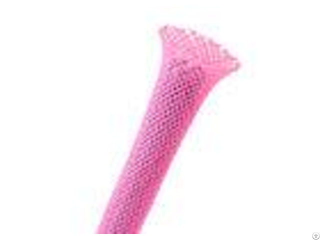 Pink Blue Flexible Cable Sleeve Cover Custom Length For Wire Protection