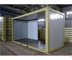 Yellow Flat Pack Modular Buildings Environmental Friendly With Single Side Aluminum Foil