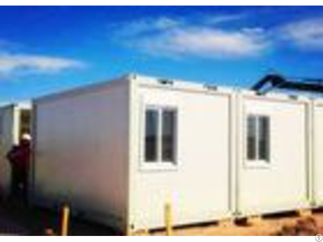 Exquisite Simple Moving Container Homes Anti Seismic With Laser Cut Screen