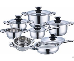 12pcs High Quality Stainless Steel Cookware Set With Induction Bottom