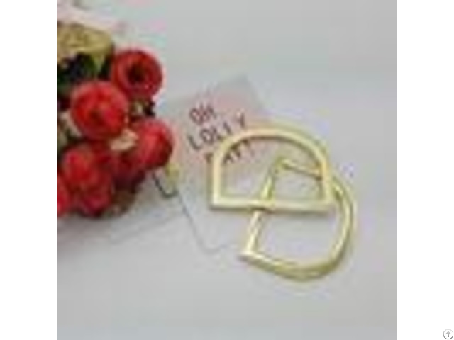 Lightweight Small High End Metal D Rings For Handbags Belt Backpack Leather