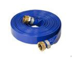 Durable Pvc Layflat Hose Pipe Uv Resistant Flexible With Coupling Fittings