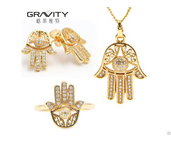 New Products Gold Jewelries 22k 3 In 1 Jewelry Set