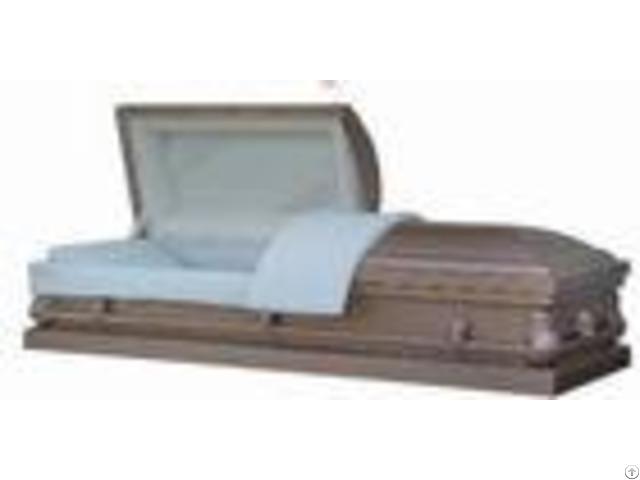 Silver Finish 20 Gauge Casket Pearl Crepe Interior With 11 Stationary Hardware