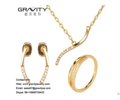 High Quality Wholesale 18 Carat Karat Gold Costume Jewelry Set