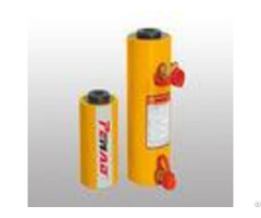 Double Action Hollow Hydraulic Cylinder Jack Heavy Duty Small Size Yellow Color