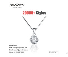 Gravity Jewelry Charmful White Gold Plated Pendant