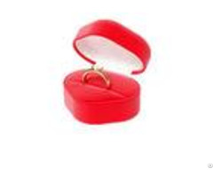 Heart Shape Red Ring Holder Box High Grade Beautiful Jewelry Gift Boxes