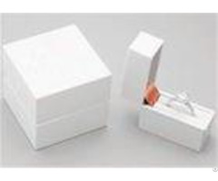 White Elegant Ring Jewelry Box For Necklace Bracelet Watch Jewellery Gift Packaging