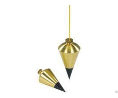 Durable Solid Rust Resistant Brass Plumb Bobs With Steel Tip