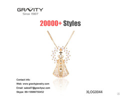 Latest Fashion Mens Cross Style Pendants Set Contains Zircon 14k Gold Plated Jewelery Necklace