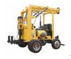 Multifunctional Trailer Mounted Water Well Drilling Rig With 80 Rpm Rotation Speed