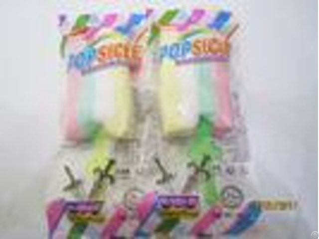 14g Popsicle Fruity Soft Candy Marshmallow With Mini Rainbow Stick