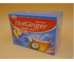 Small Bags Green Hot Drink Coconut Ginger Tea Spicy Aroma Taste Beverage