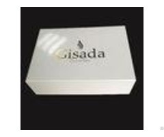 Hot Stamping Logo Custom White Paper Gift Box Glitter With Lid Perfume Bottle