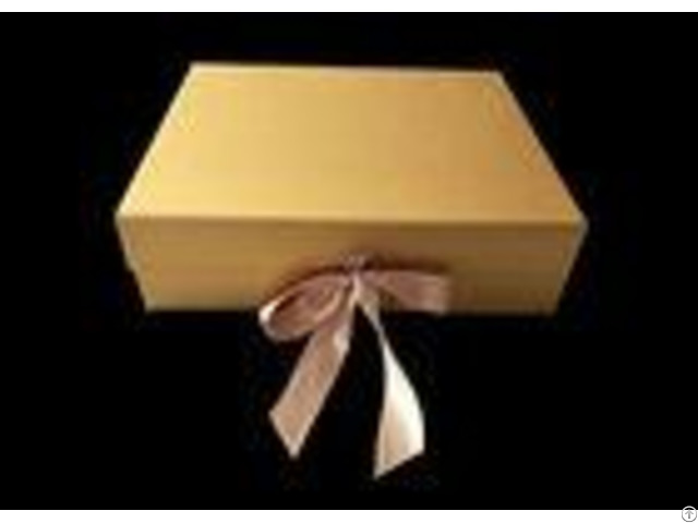 Golden Paper Folding Magnetic Packaging Gift Boxes Hard For Hair Wigs