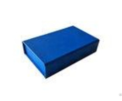 Pure Dark Blue Color Folding Gift Boxes For Clothes Apparel Packaging