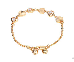 Gravity Latest Wedding Natural Stone Cute And Colorful Crystal 18k Gold Plated Bracelets