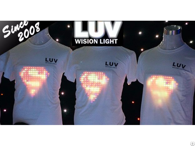 A Programmable Led Glowing Clothes Lights For Advertising Display