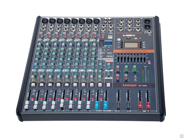 M 1008 8 Channels Professional Mixing Console