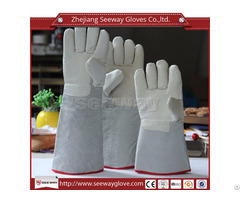 Seeway Cr02 Leather Welding Gloves Cotton Lining For Safety Work
