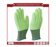 Seeway B508 Green Hhpe Anti Cutting Gloves En388 Class 5 Hand Protection For Industrial Work Safety