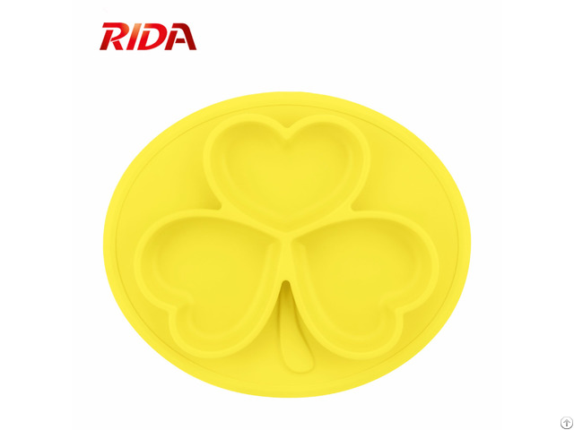 Kids Feeding Bowl Cute Design Silicone Baby Plate