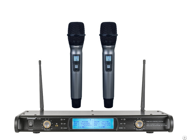 W 300 Uhf True Diversity Tone Key Wireless Handheld Microphones