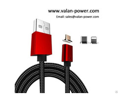 Magnetic Nylon 3 In 1 Usb Charging Cable