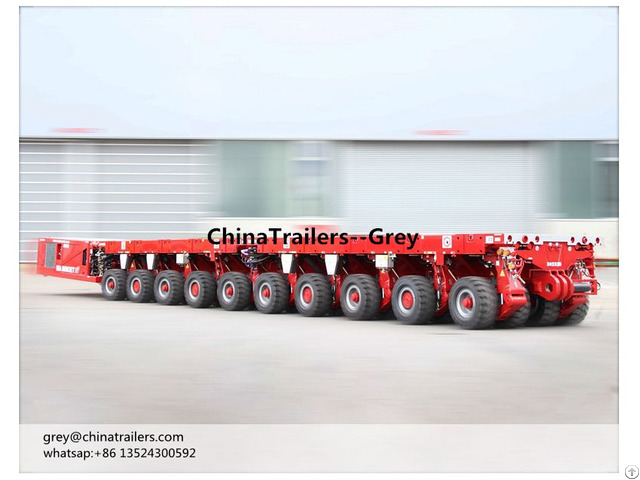 Six Axles Self Propelled Modular Transporter Spmt Chinatrailers Grey