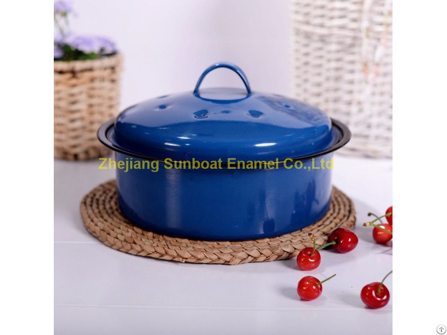 Cast Iron Enamel Stock Pot