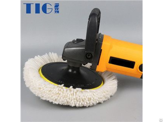 180mm 200mm Single Side Wool Polishing Buffing Auto Surface Maintenance Clean Pad For Car And Glass