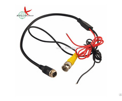 4pin Aviation Gx M12 To Bnc Male And Dc Red Black Wire Video Cables For Backup Camera System