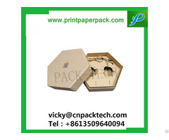 Customized Premium Rigid Hexagon Cardboard Pendant Box Earrings Gift Packaging Boxes