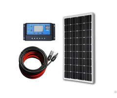 100w 12v Monocrystalline Solar Panel Kit With 20a Lcd Charge Controller