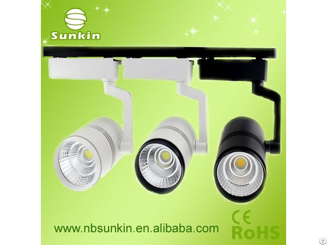 Single Arm Design Lifetime 40000hours 30w Led Aluminum Shell Track Light