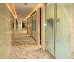 Soundproof Artistic Hotel Corridor Glass Partition