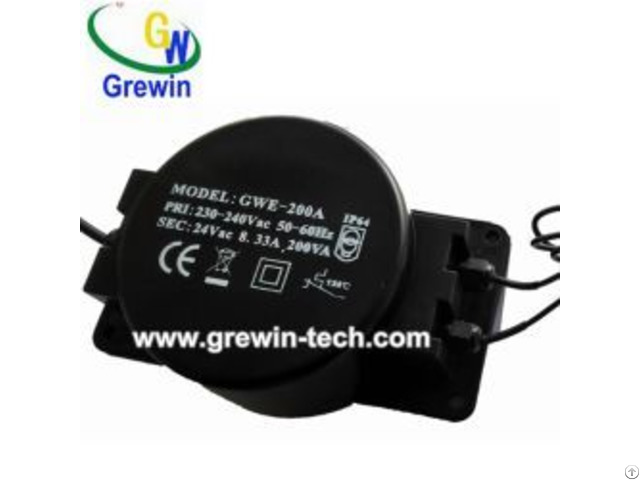 230v 24v 150va Grewin Waterproof Toroidal Transformer For Led Lighting