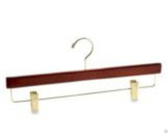 Wooden Trouser Pant Hanger With Metal Clips