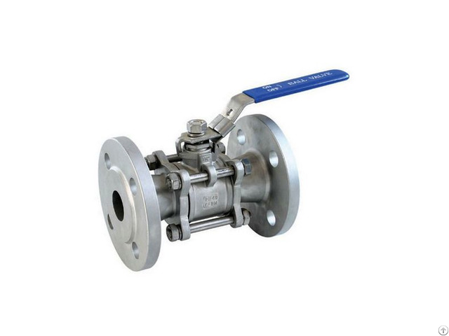 Stainless Steel 3 Pcs Flange Ball Valve