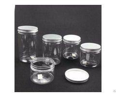 500ml Clear Pet Straight Sided Jars With Lined Aluminum Caps