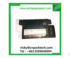 Custom Printed Cosmetic Bottle Perfume Lipsticks Lip Balm Gloss Paper Boxes With Pvc Window